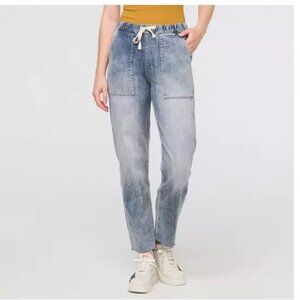 Like-new DUER harbour drawstring denim pant size medium (29/30) in lightwash